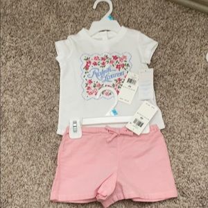 NWT Ralph Lauren tshirt and short set